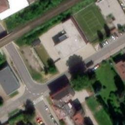 Volleyball Court near Náchod — aerial view