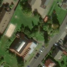 Sand Volleyball Court, Kalbach — aerial view