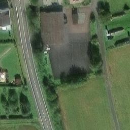 Asphalt Volleyball Court, Hambach — aerial view