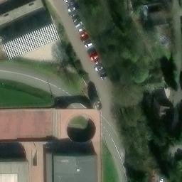 Sand Volleyball Court — aerial view