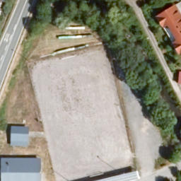 Volleyball Court, Pressig — aerial view