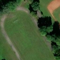 Grass Volleyball Court — aerial view