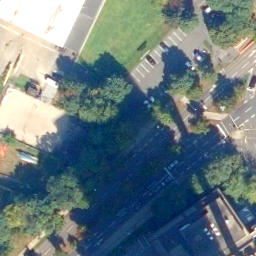 Sand Volleyball Court in Koblenz, Rheinland-Pfalz — aerial view