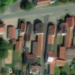 Sand Volleyball Court, Bad Neustadt a.d.Saale — aerial view