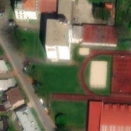 Sand Volleyball Court — aerial view