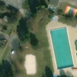 Sand Volleyball Court — aerial view