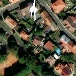 Volleyball Court near Louny — aerial view