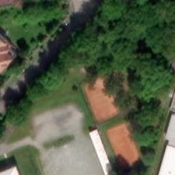Sand Volleyball Court — aerial view