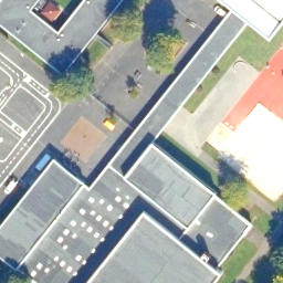 Sand Volleyball Court, Koblenz — aerial view