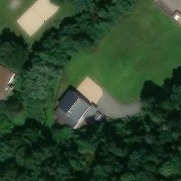 Sand Volleyball Court, Hünfelden — aerial view