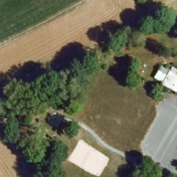 Sand Volleyball Court, Selbitz — aerial view