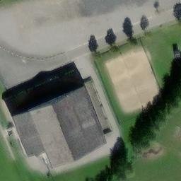 Sand Volleyball Court — aerial view