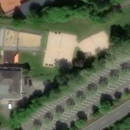 Büdingen Beach Volleyball Court #3 — aerial view