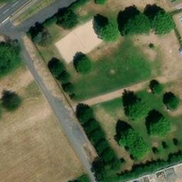 Sand Volleyball Court, Wächtersbach — aerial view