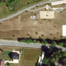 Sand Volleyball Court, Oberkotzau — aerial view