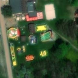 Sand Volleyball Court — aerial view