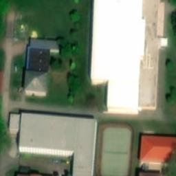 Volleyball Court near Předměřice nad Labem — aerial view
