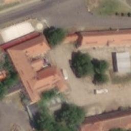 Sand Volleyball Court — aerial view
