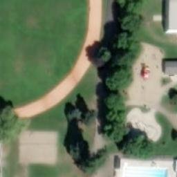 Lumby Beach Volleyball Court — aerial view