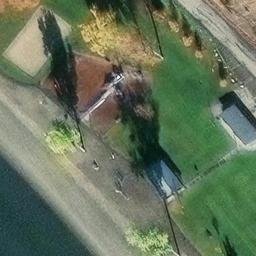 Vernon Beach Volleyball Court #6 — aerial view