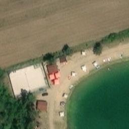 Sand Volleyball Court — aerial view