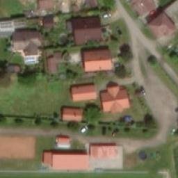 Volleyball Court near Dolní Přím — aerial view
