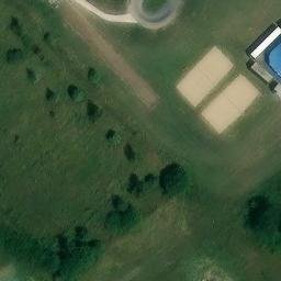 Sand Volleyball Court — aerial view