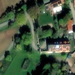 Sand Volleyball Court, Sulzfeld — aerial view