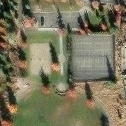 Coldstream Beach Volleyball Court — aerial view