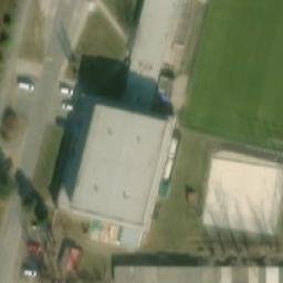 Sand Volleyball Court — aerial view