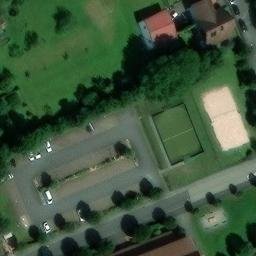 Beachvolleyballplatz — aerial view