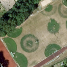 Volleyball Court, Niederfüllbach — aerial view