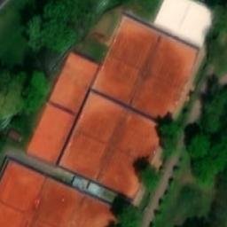 Sand Volleyball Court — aerial view