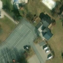 Sand Volleyball Court, Münchberg — aerial view