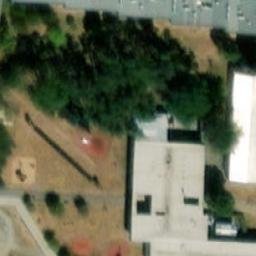 Grass Volleyball Court — aerial view