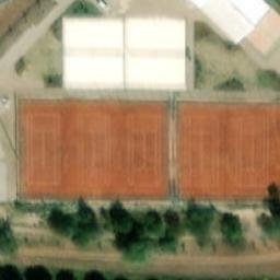 Sand Volleyball Court — aerial view