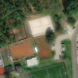 Sand Volleyball Court — aerial view