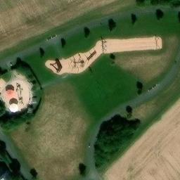 Riedberg Beach Volleyball Court #3 — aerial view