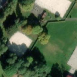 Sand Volleyball Court — aerial view