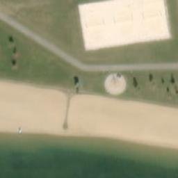 Sand Volleyball Court — aerial view