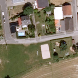 Sand Volleyball Court, Stadtlauringen — aerial view