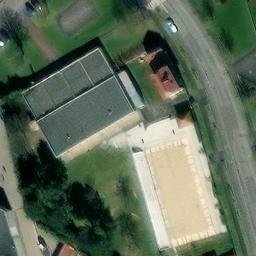 Sand Volleyball Court — aerial view