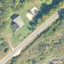 Sand Volleyball Court, Sankt Goar — aerial view