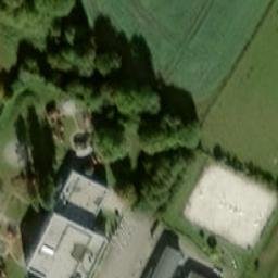 Sand Volleyball Court — aerial view