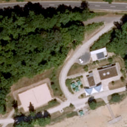 Beachvolleyballfeld Ellertshäuser see — aerial view