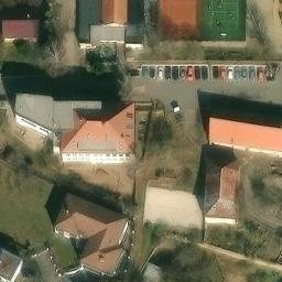 Sand Volleyball Court — aerial view