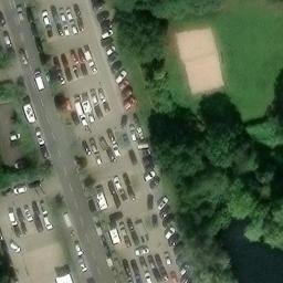 Beach-Volleyballfeld — aerial view