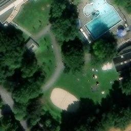 Sand Volleyball Court, Eschborn — aerial view