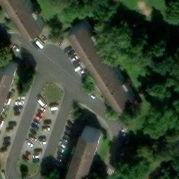 Volleyball Court, Frankfurt am Main — aerial view