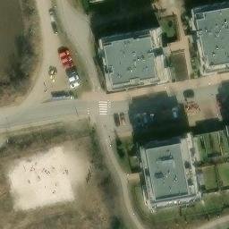 Sand Volleyball Court — aerial view